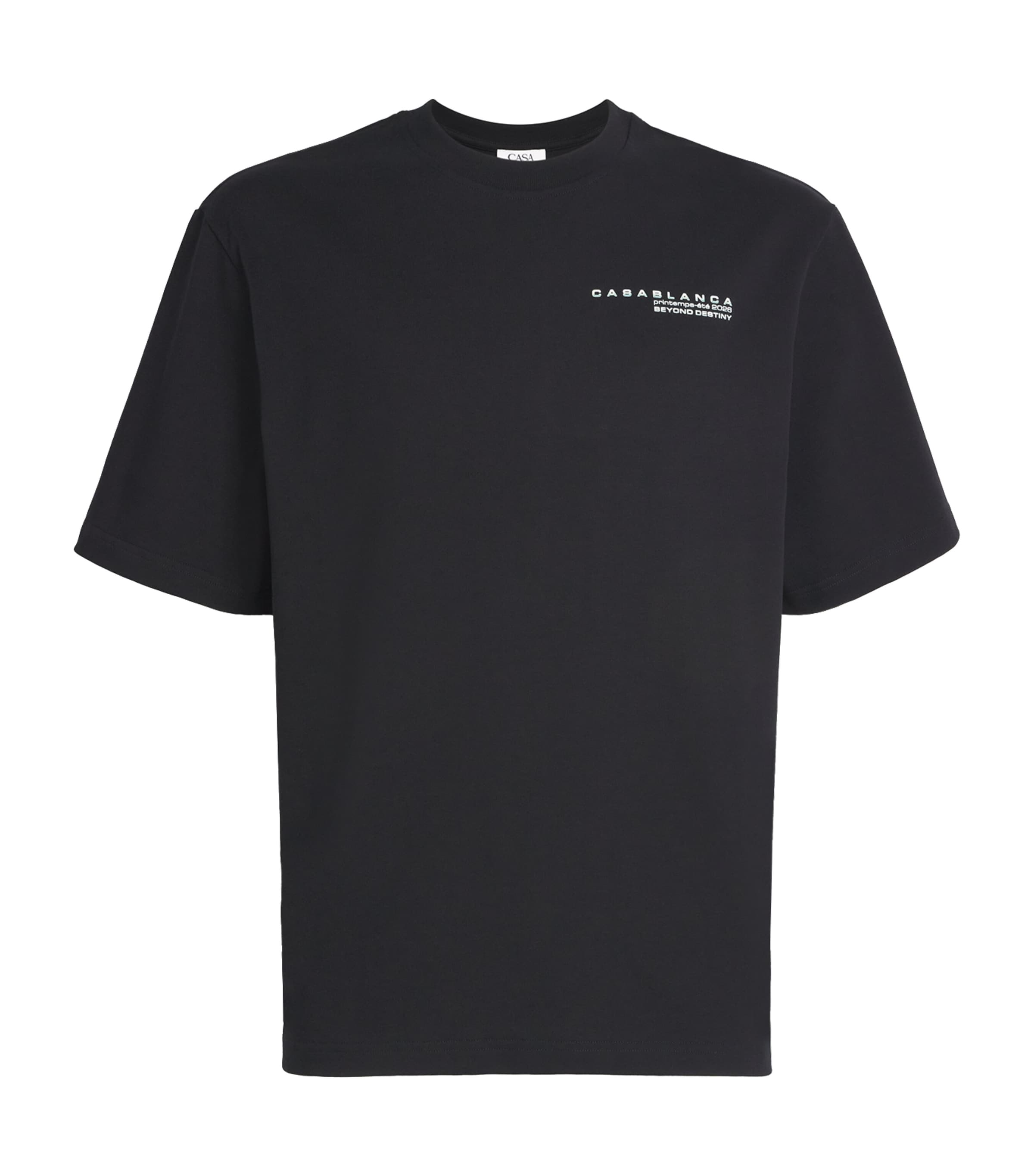 Organic Cotton Glitch Orchid T-Shirt L'ARCHE BLACK Image 1