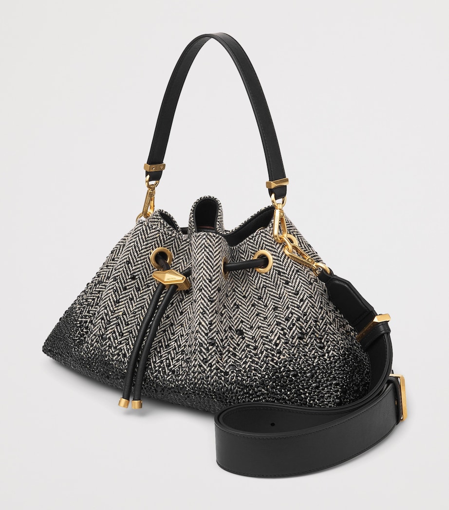 Jimmy Choo Bon Bon Shoulder Bag Black/bamboo Mix/bla Image 3