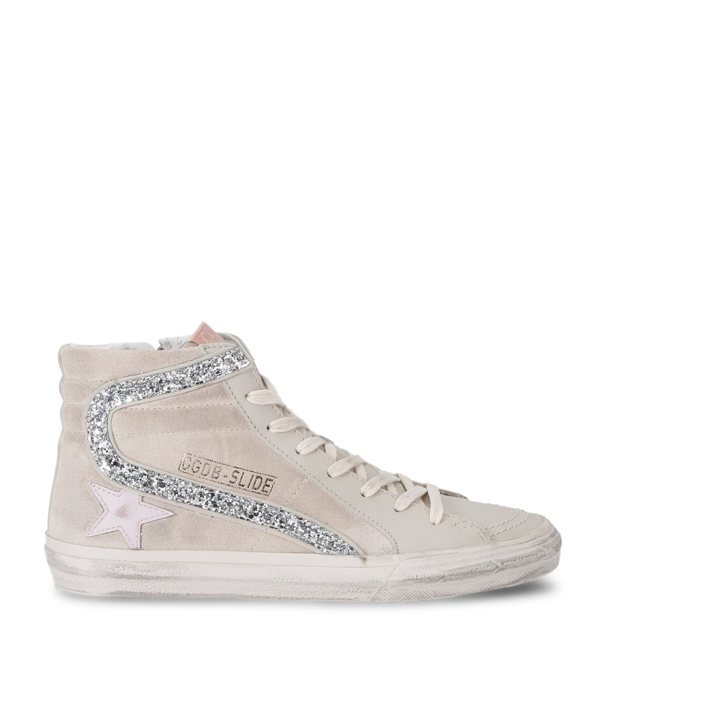 Golden Goose Leather Slide High-top Sneakers