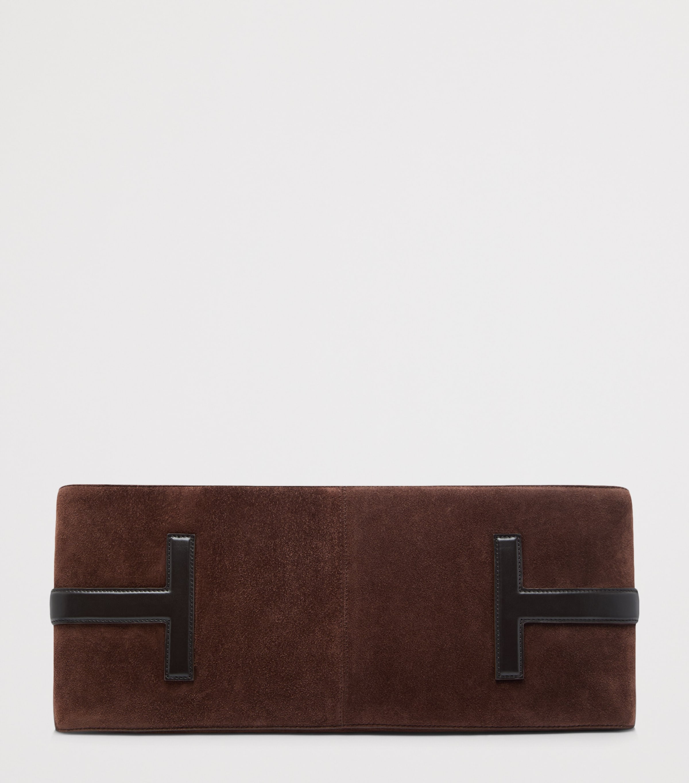 TOM FORD Womens Large Suede Eclipse Shoulder Bag Ecm Image 7