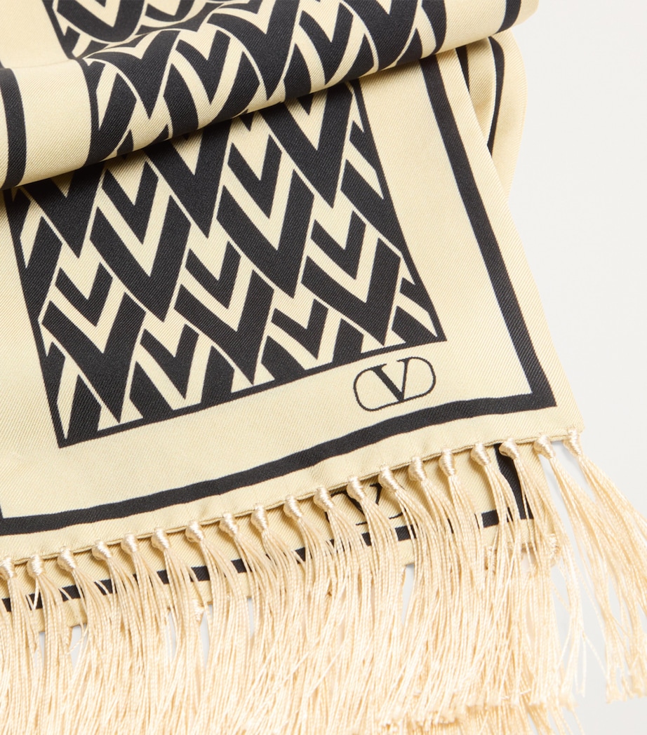 Silk Monogram Scarf REX Image 3