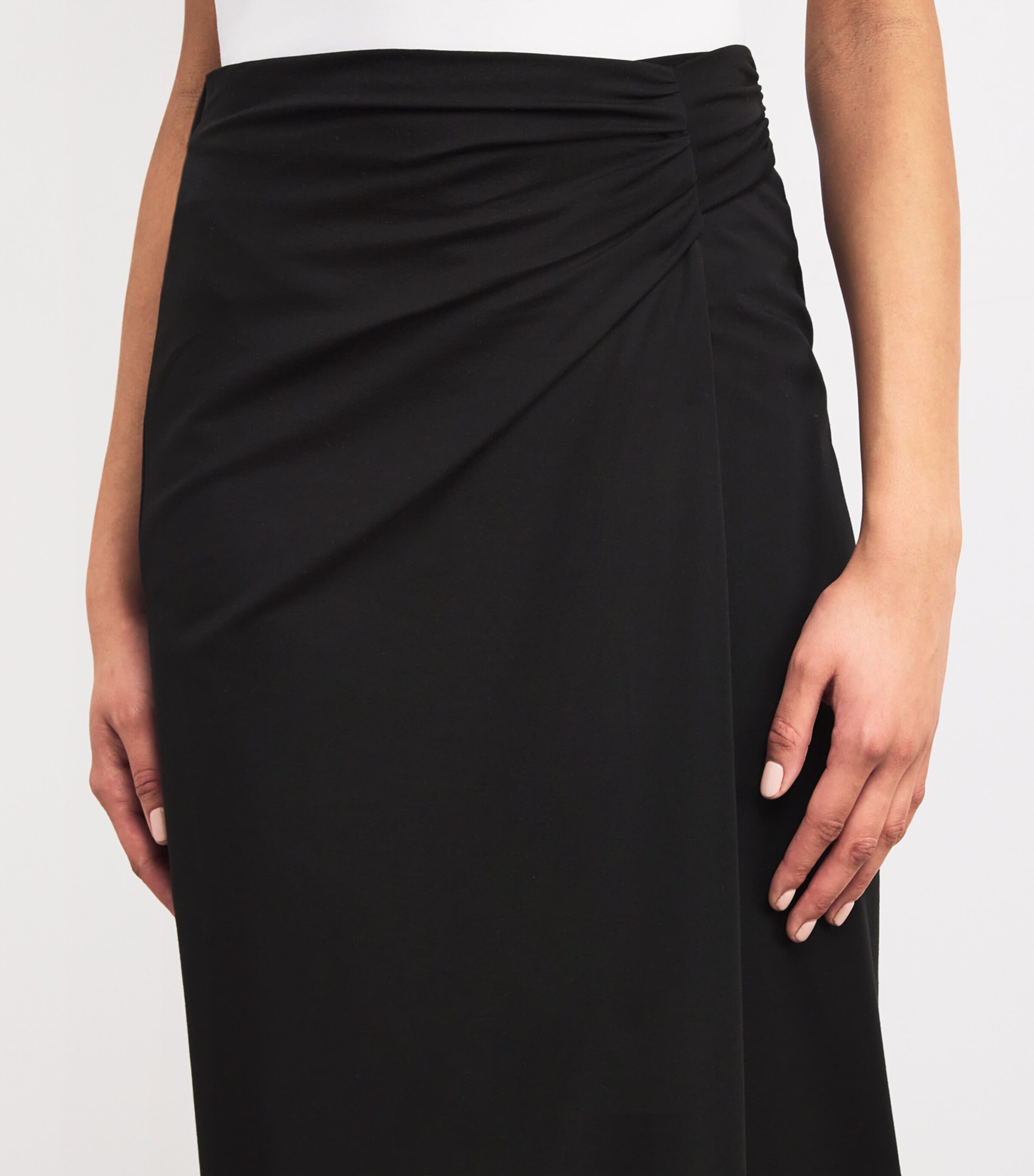 Weekend Max Mara Womens Jersey Midi Skirt Black Image 6
