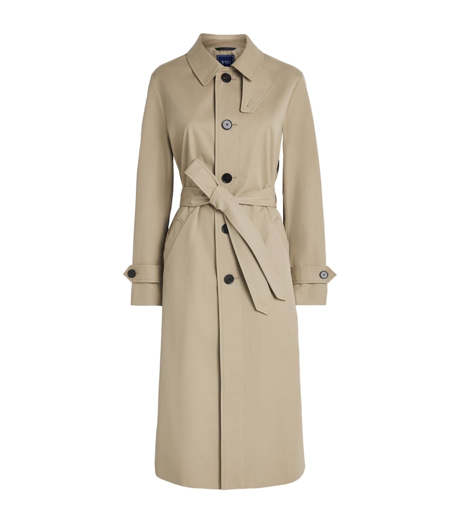 Cotton Chatsworth Trench Coat DARK STONE Image 1