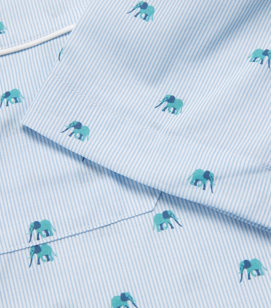 Printed Ledbury Pyjama Set (13-16 Years) BLUE Image 3