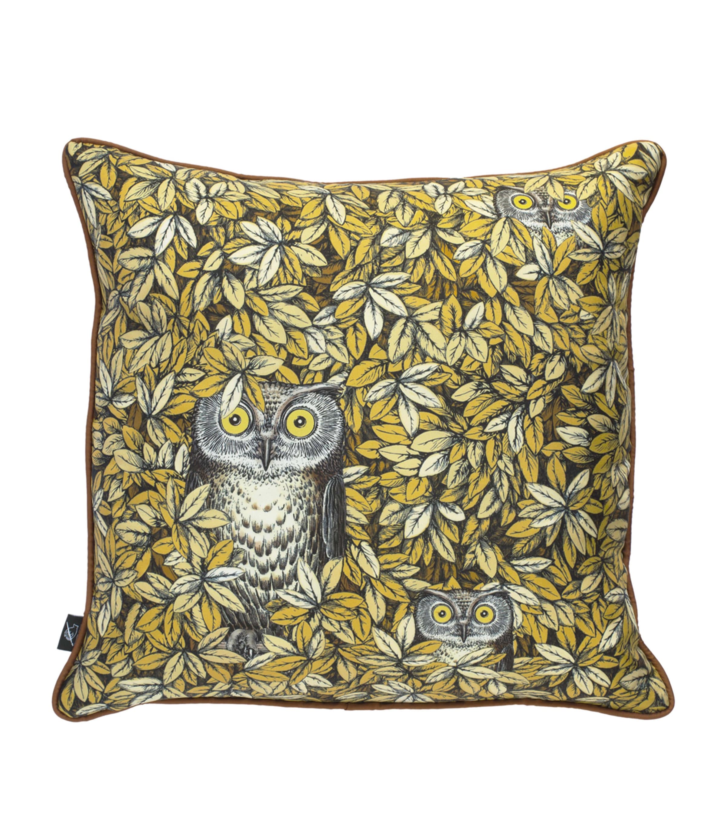 Shop Fornasetti Silk Civette Cushion