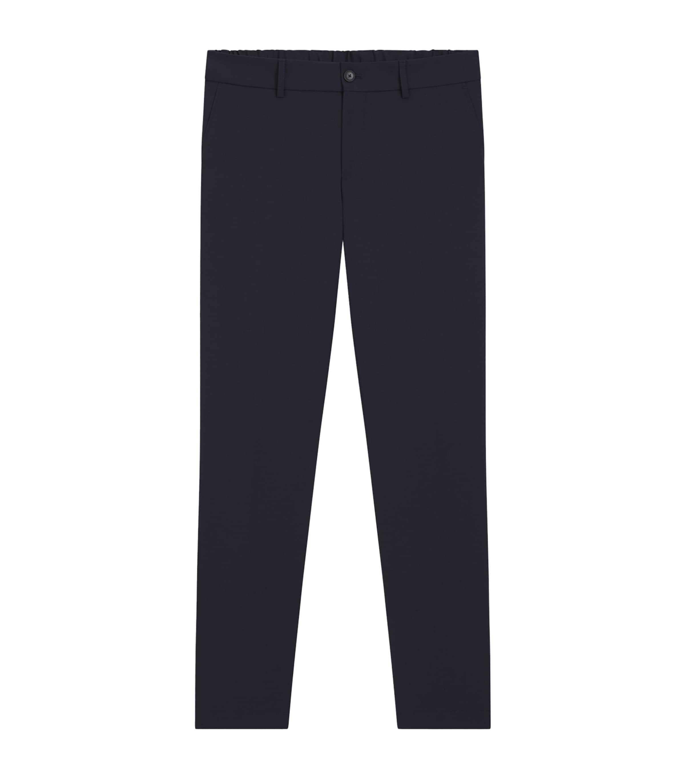 BOSS Mens Wool-Blend Slim Trousers Image 1