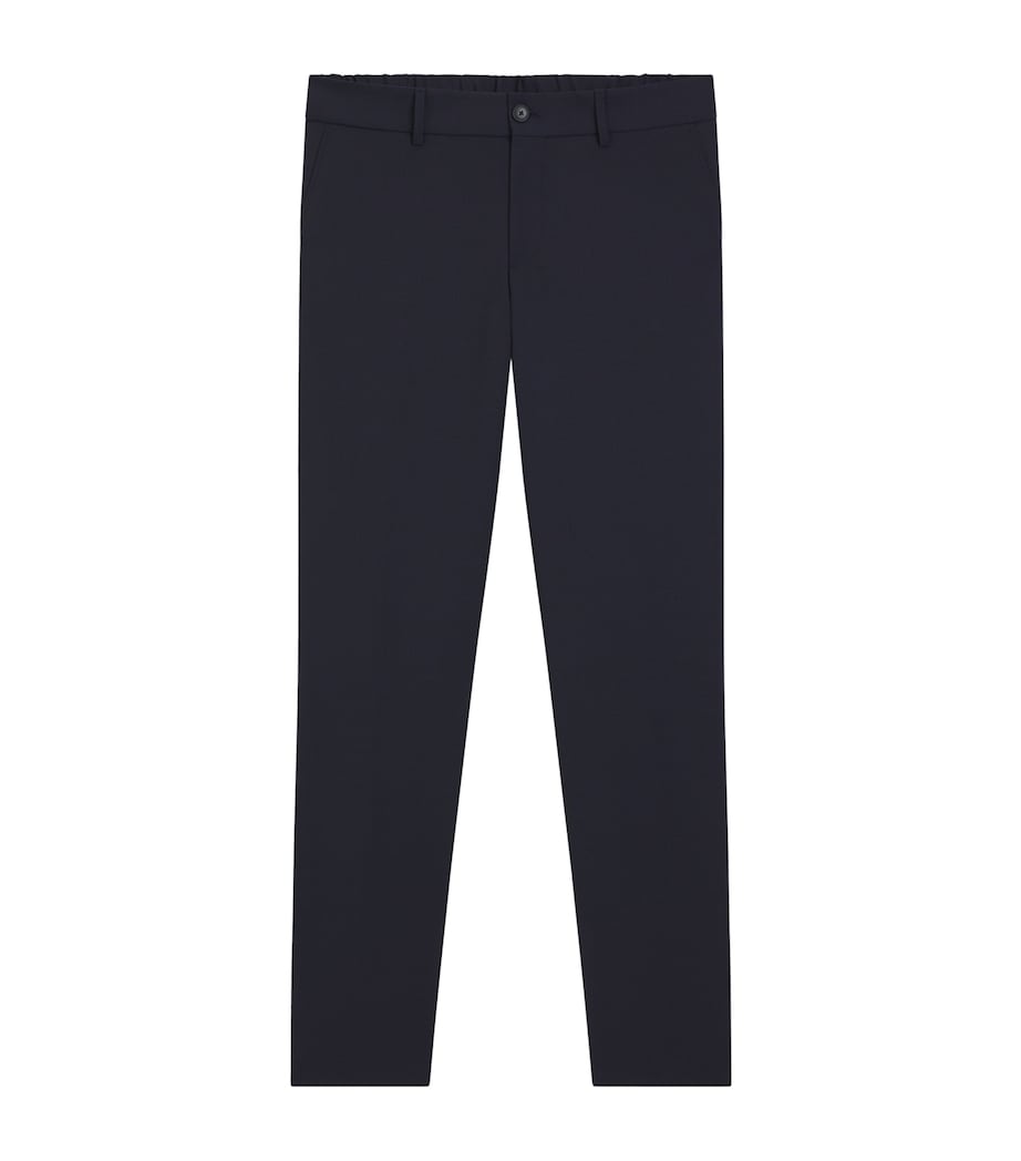 BOSS Mens Wool-Blend Slim Trousers Image 1