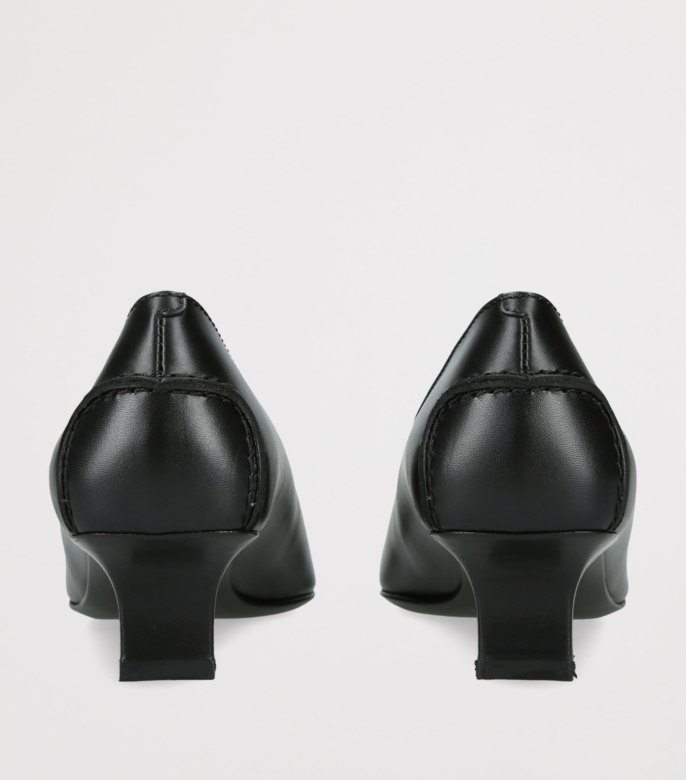 Tod's Leather Cuoio Pumps 10 Black Image 4