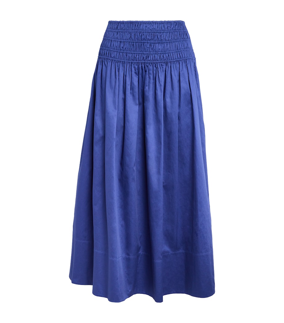 Silk Isaak Midi Skirt COBALT Image 1