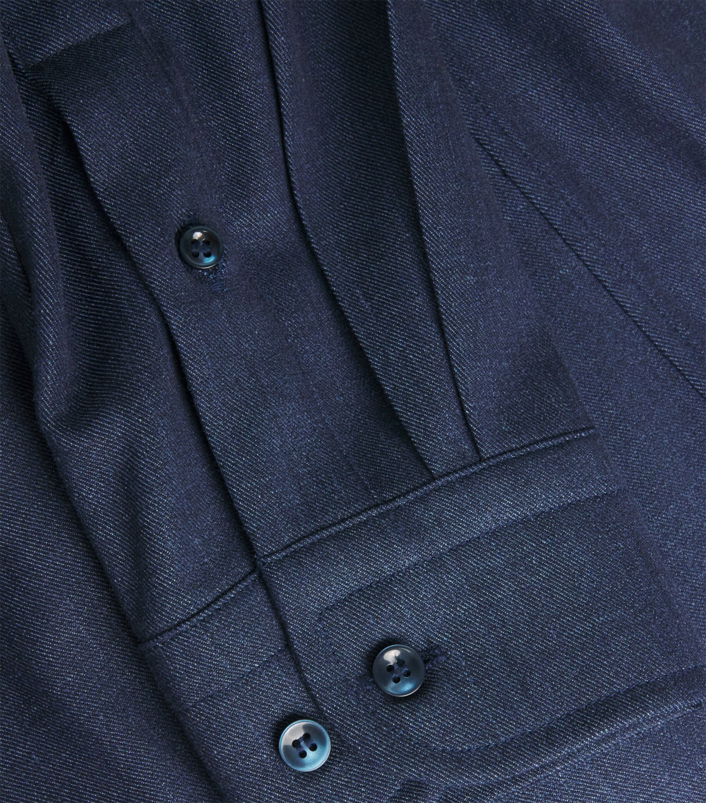 Wool-Silk-Linen-Blend Overshirt 050 NAVY BLUE Image 5