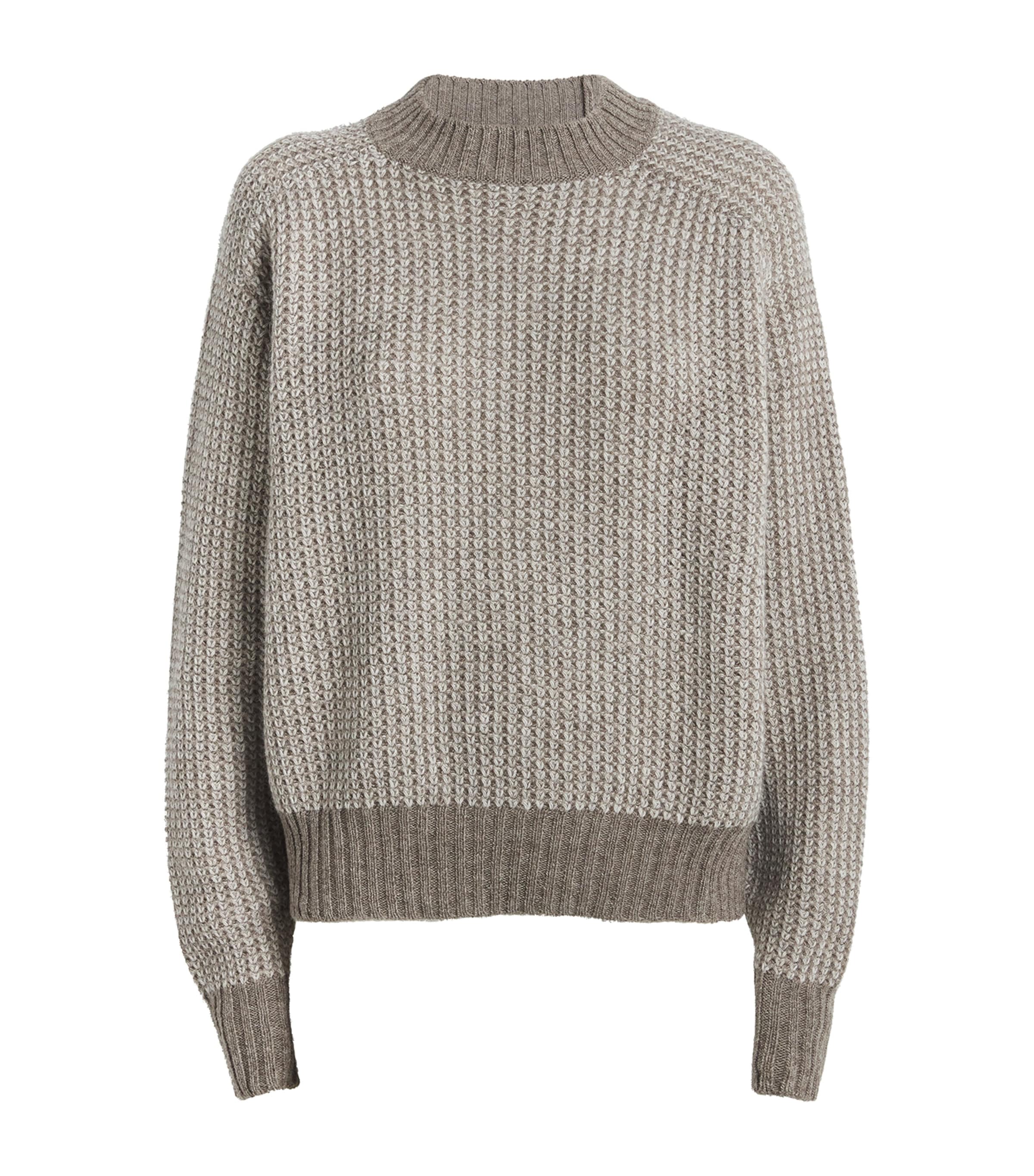 Shop Max & Co Undyed Wool-blend Sweater In Brown