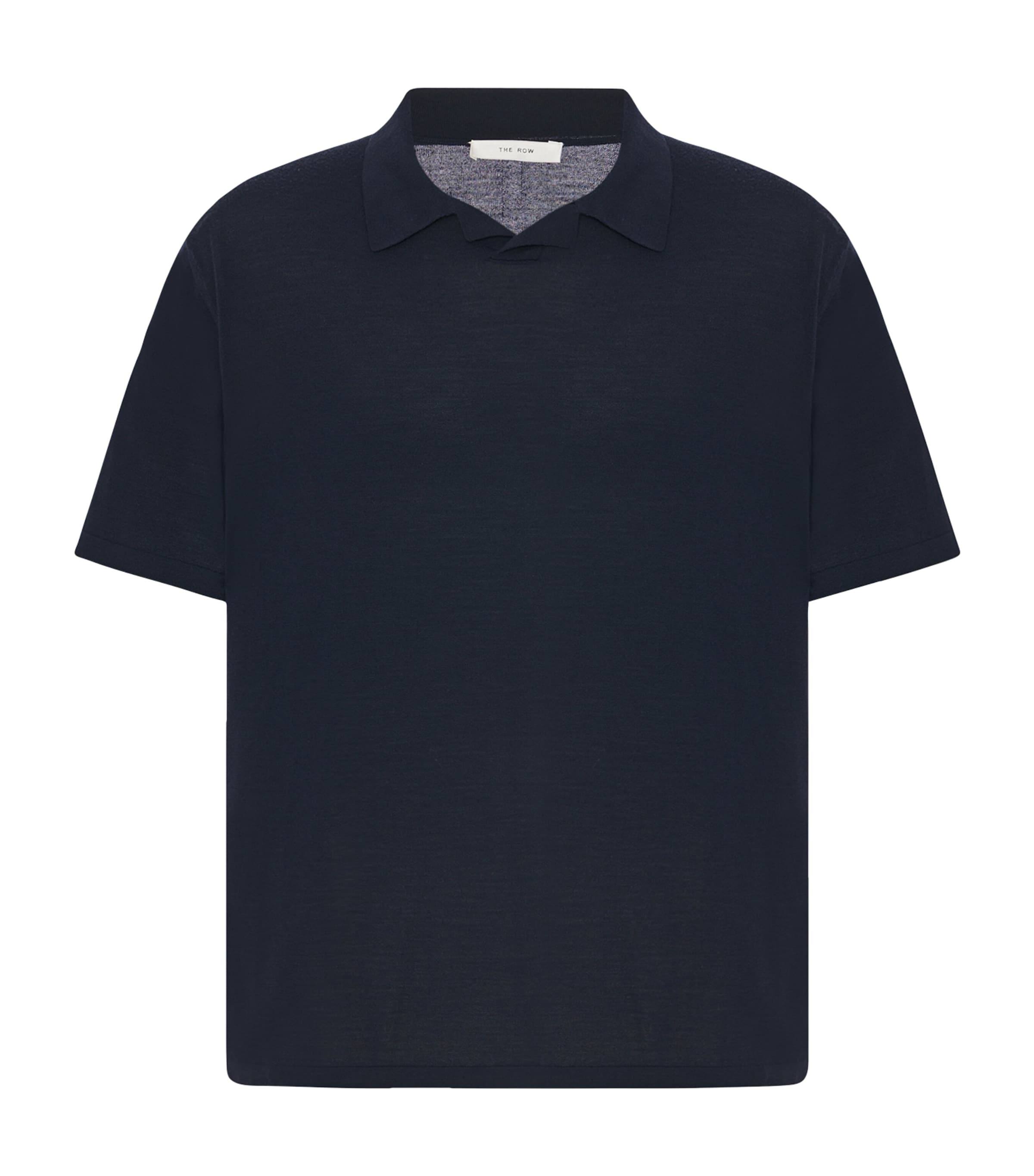 The Row Mauro Short-sleeved Polo T-shirt In Blue