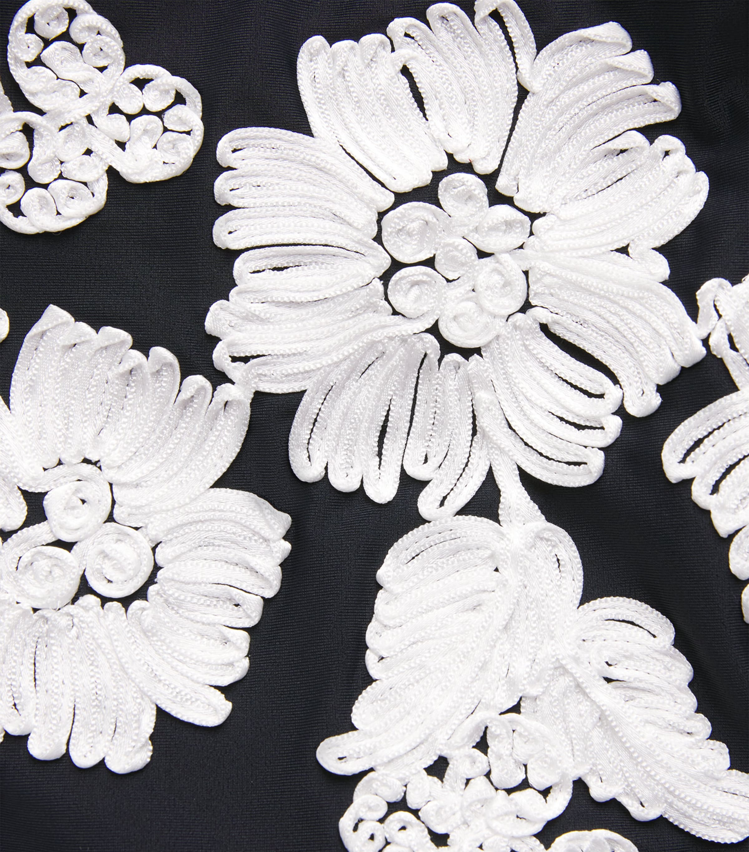 Embroidered Francie High-Rise Bikini Bottoms BLACK MULTI Image 4