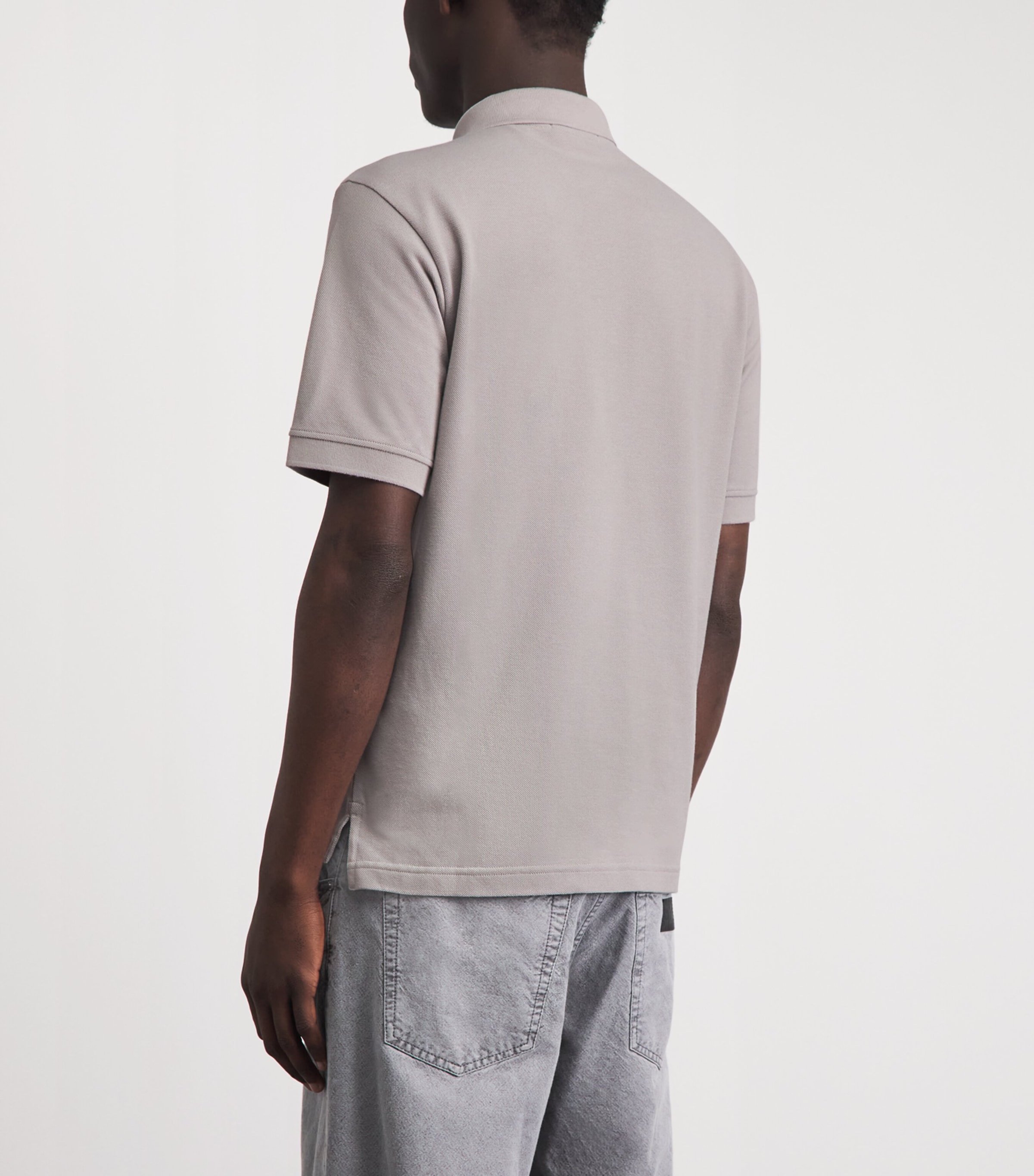 Stone Island Mens Organic Cotton Ghost Polo Shirt Image 5