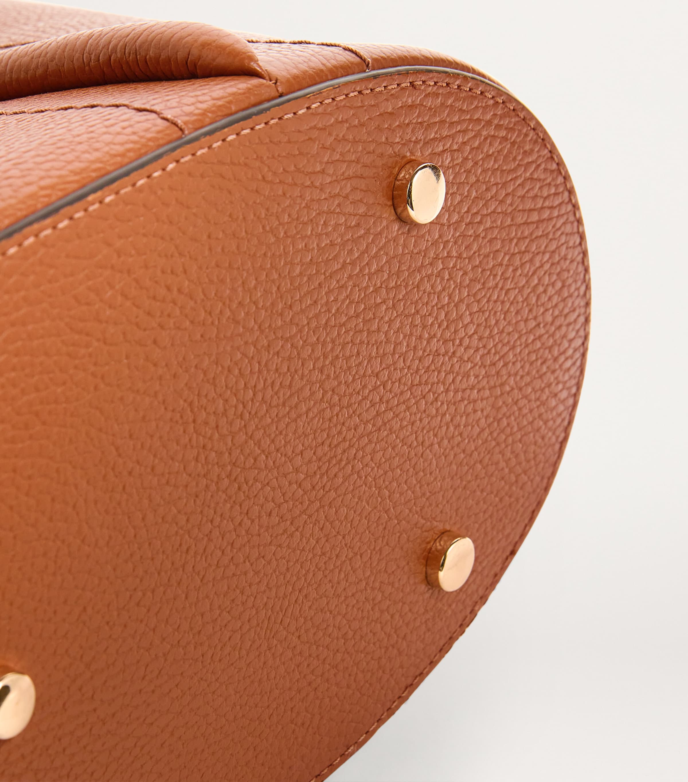 Leather Rope Tote Bag TAN Image 6