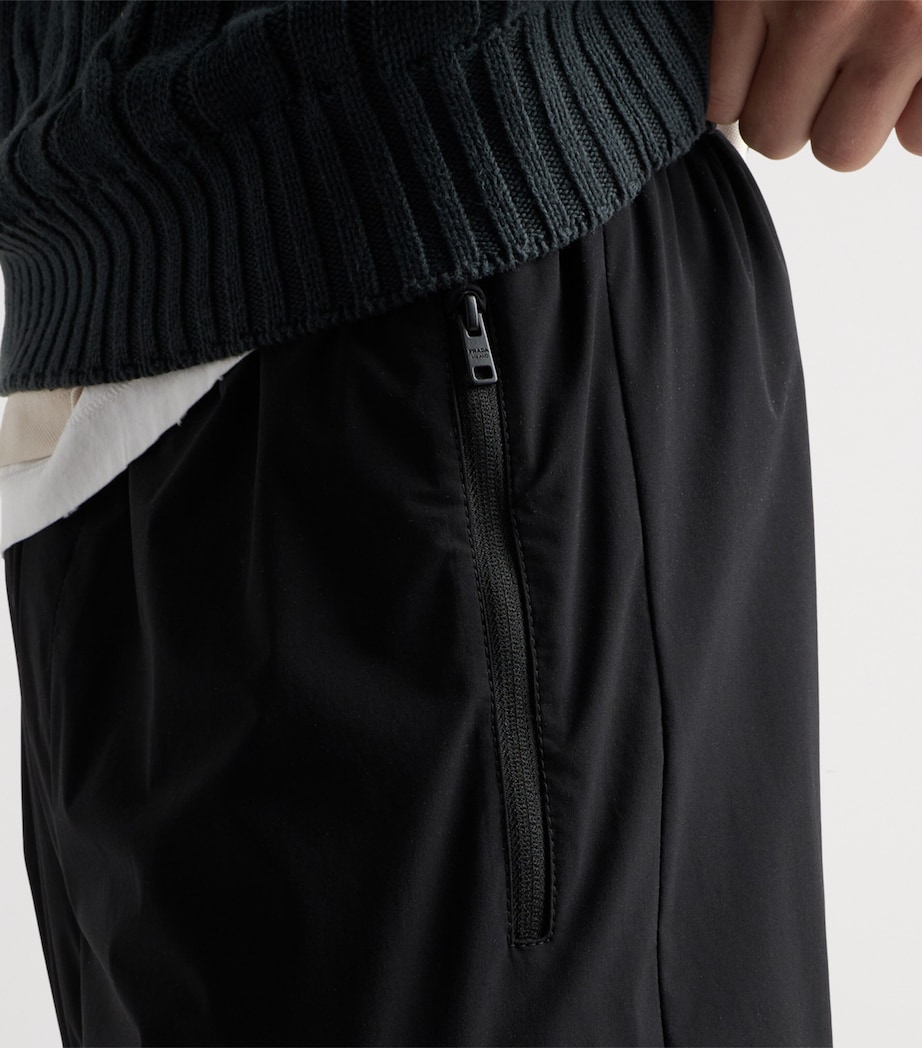 Prada Mens Re-Nylon Straight Sweatpants Black Image 6