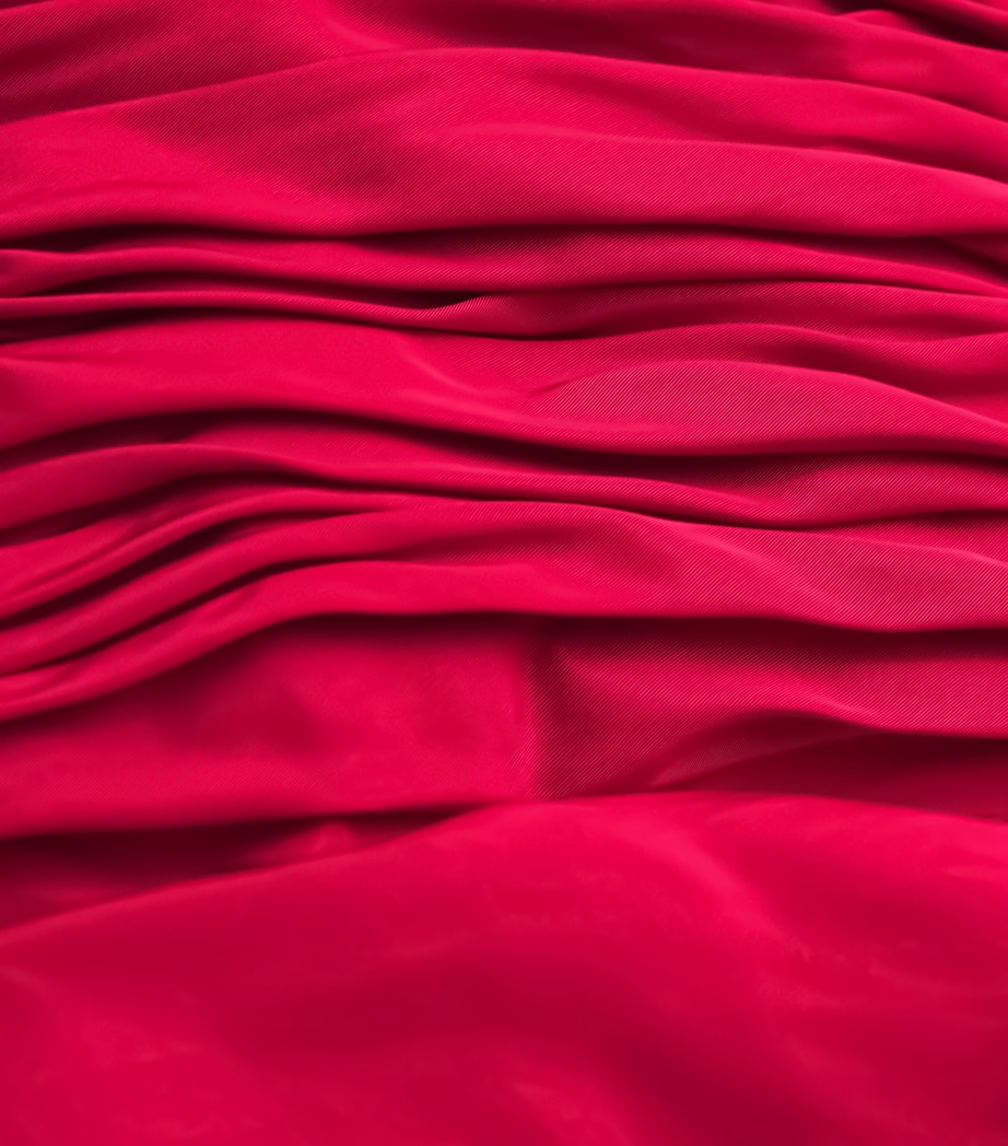 Zuhair Murad Womens Overskirt-Detail Gown Rio Red Image 5