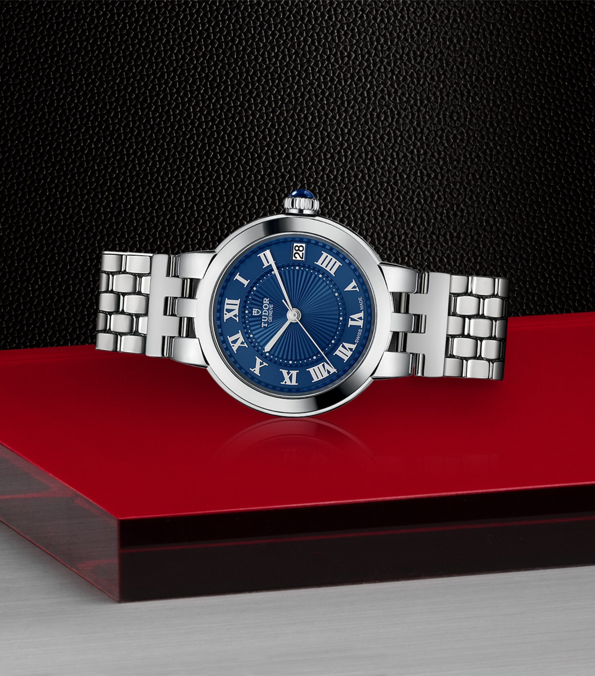 Stainless Steel Clair de Rose Watch 34mm BLUE Image 2