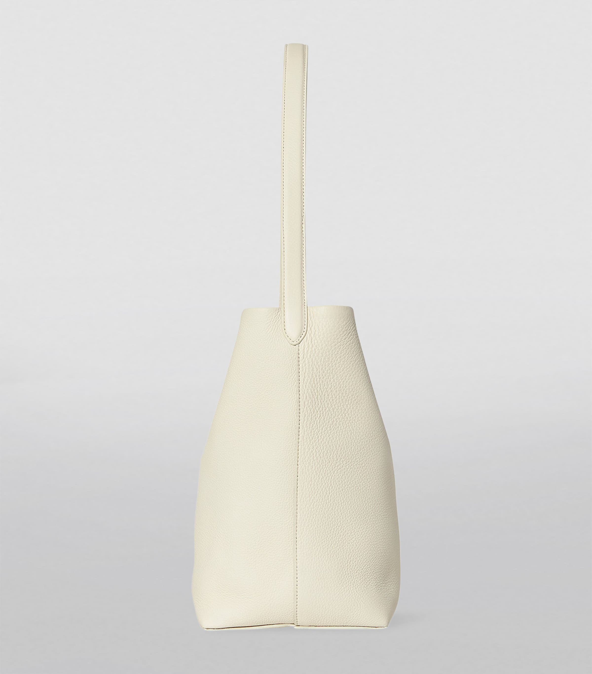 Small Park Leather Tote Bag IVORY PLD Image 3