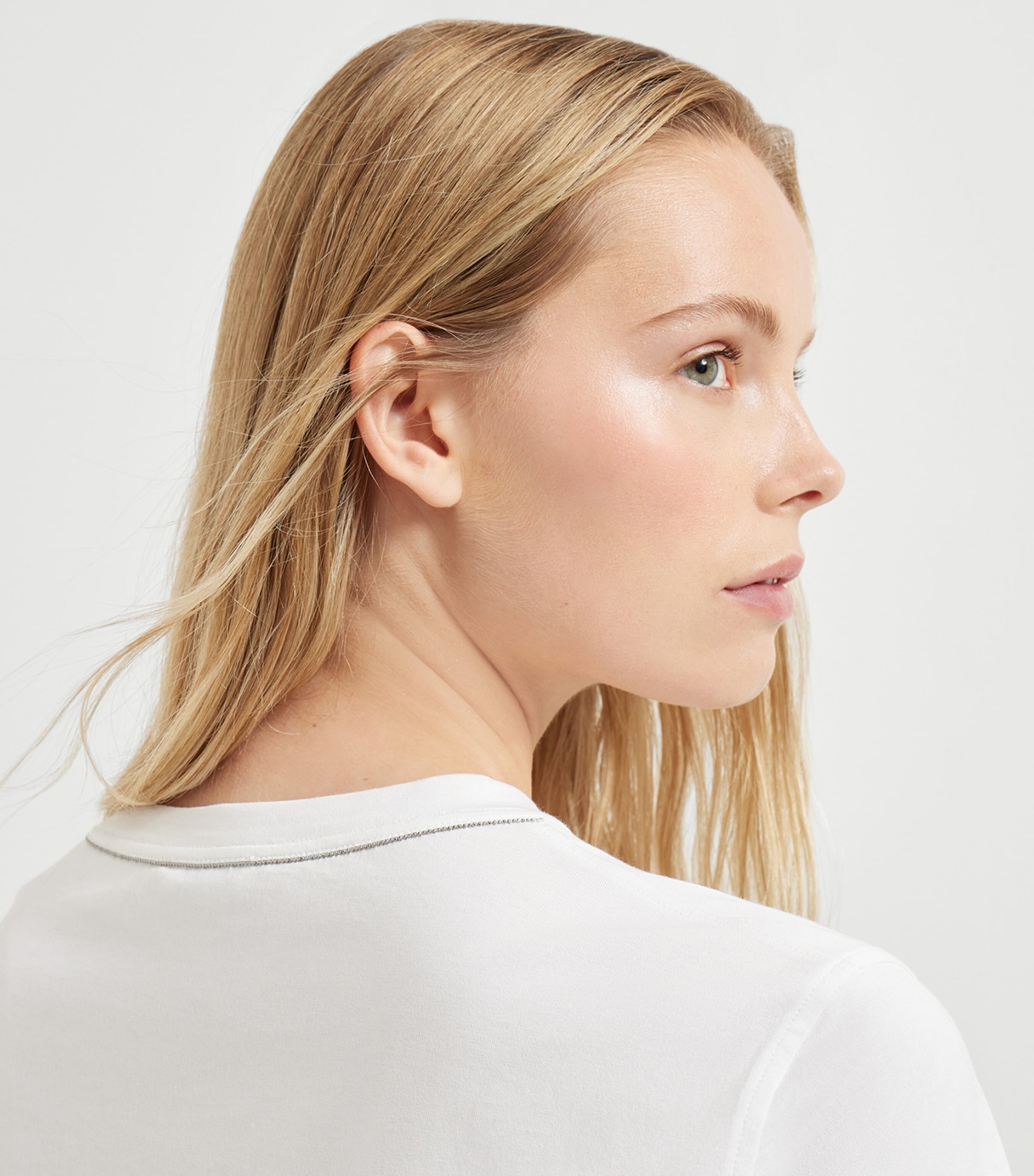 Cotton Monili-Detail T-Shirt C6159 Image 6