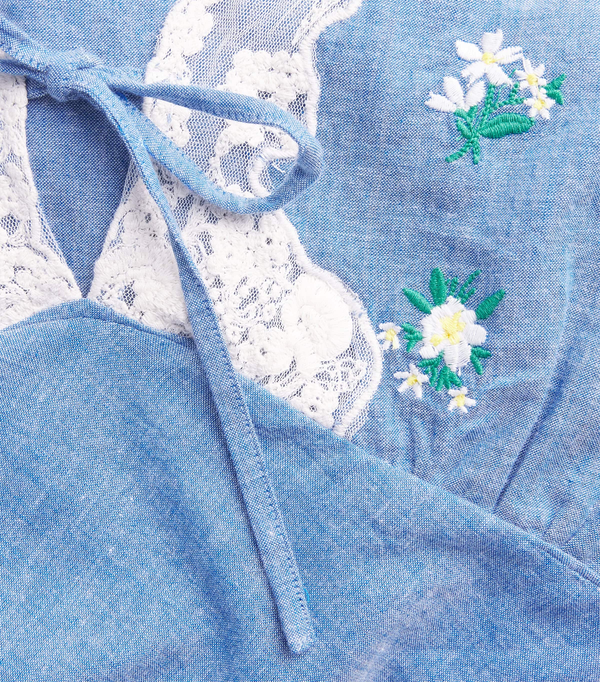 Embroidered Amari Bud Midi Dress BUD EMB BLUE Image 5