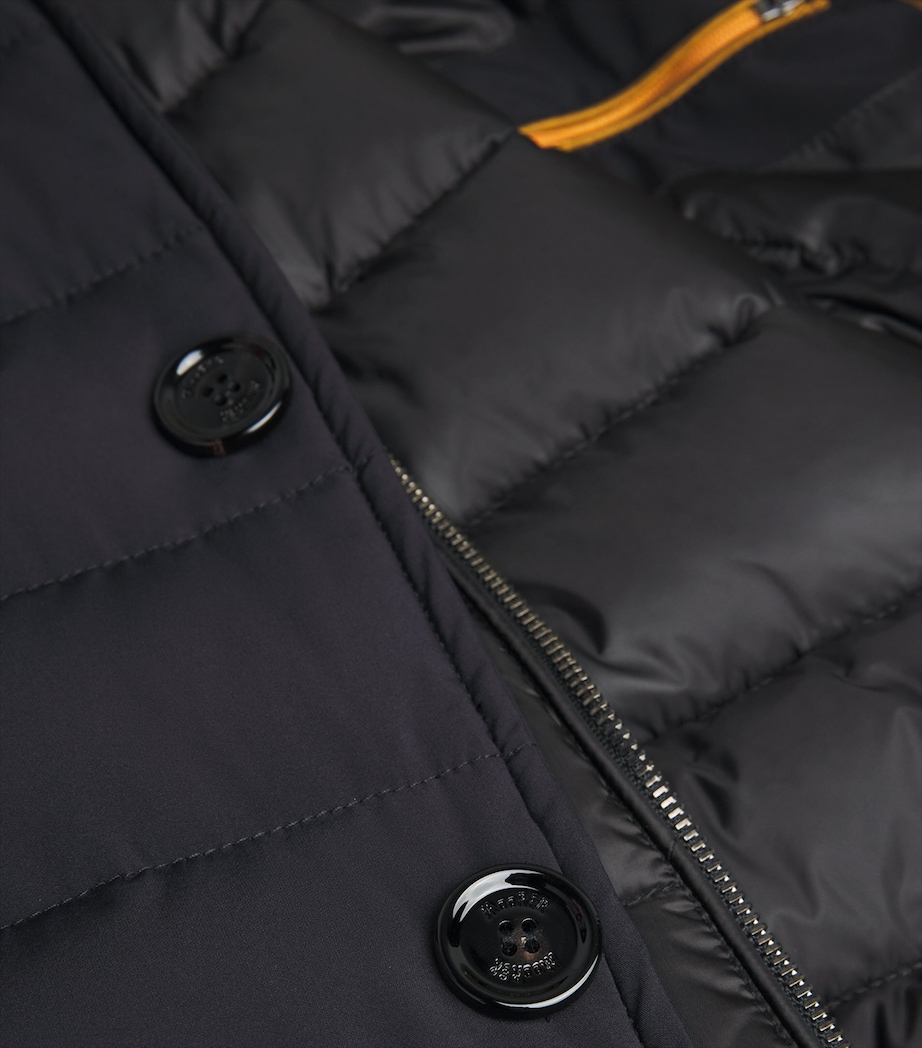Moorer Mens Hybrid Rogers Jacket Dark Blu Image 7