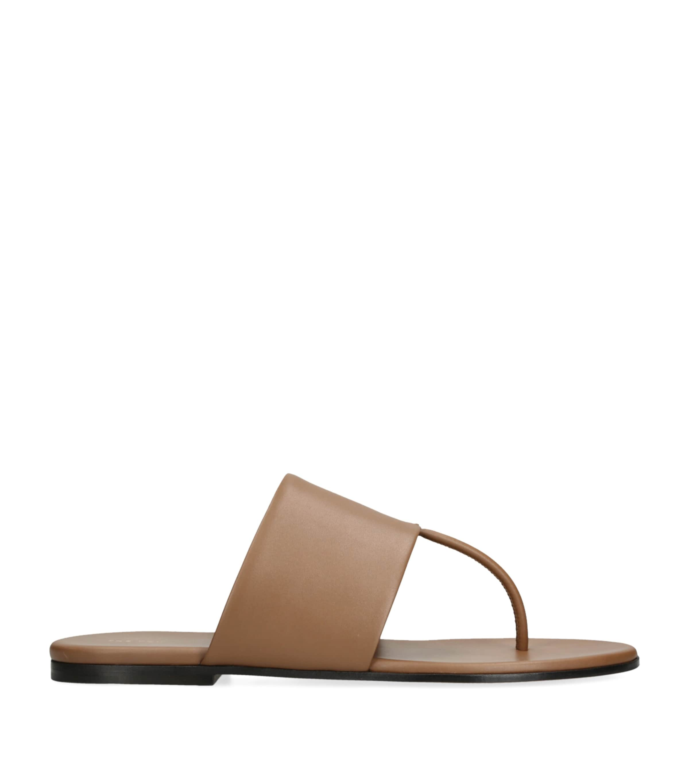 THE ROW SIGUM NAPPA LEATHER SANDALS 