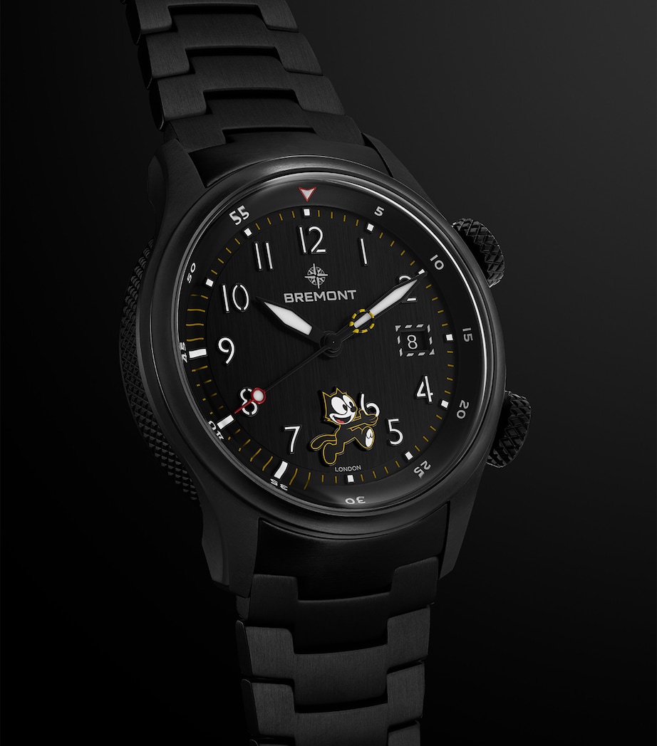 Bremont x Felix The Cat Titanium Altitude MB Meteor Pilot's Watch 42mm Black Image 4