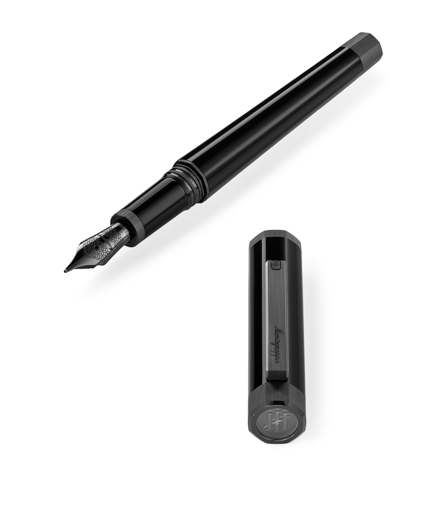 Palladium-Trim Otto Fountain Pen BLACK Image 4
