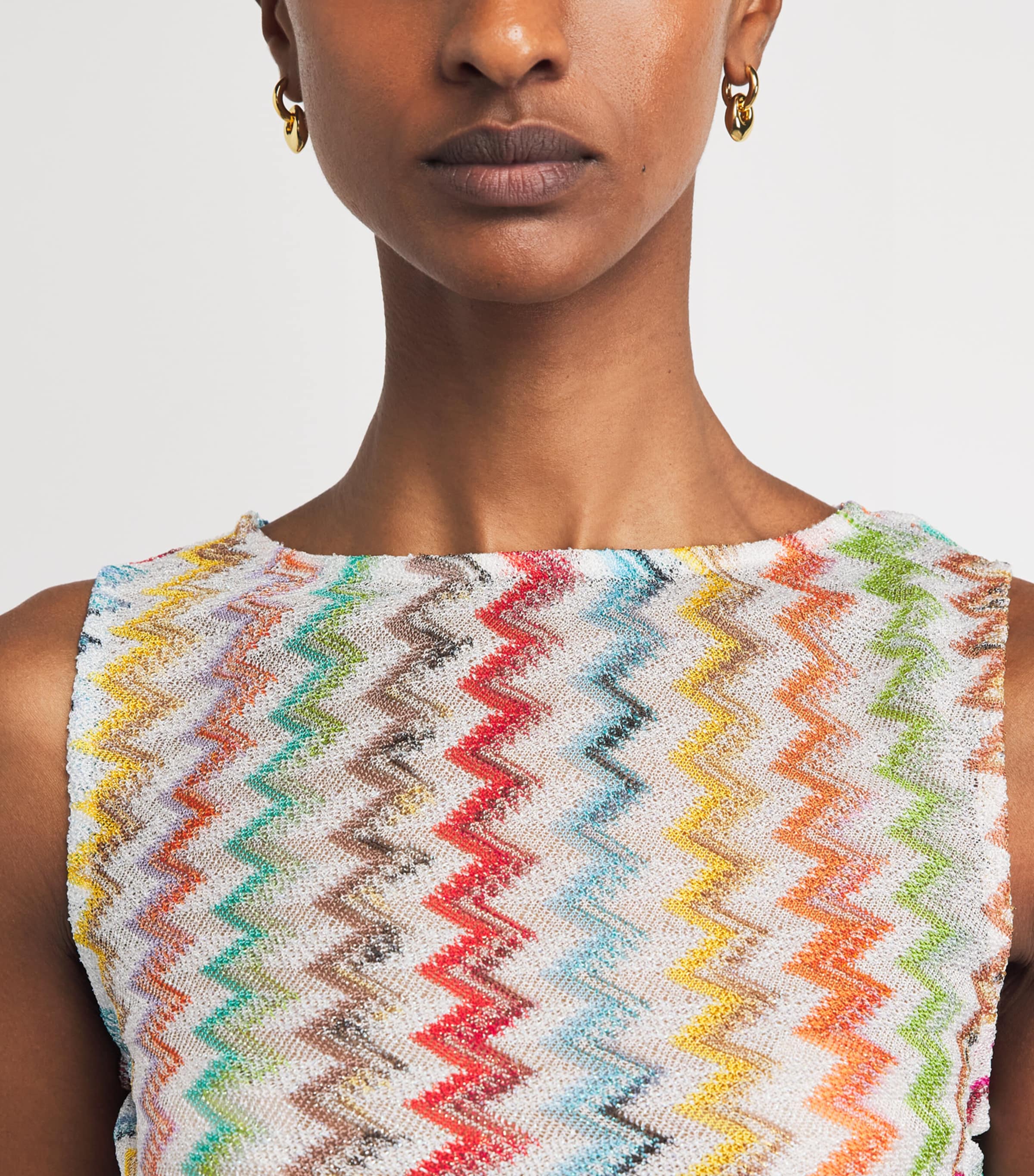 Missoni Womens Zigzag Crop Top Image 3