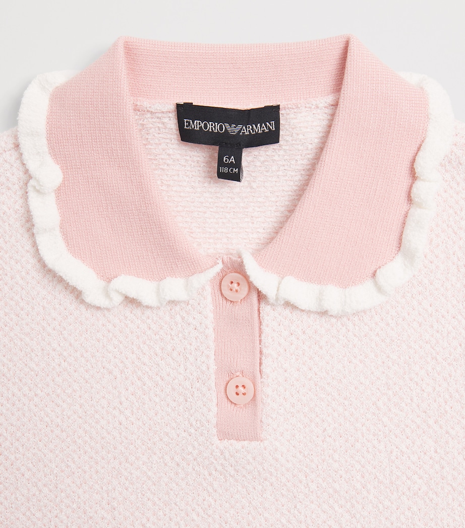 Knitted Polo Shirt (4-14 Years) PEACHSKIN Image 3