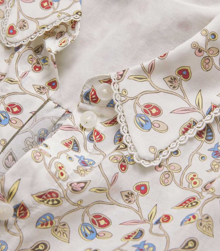 Cotton-Silk Cottage Garden Blouse LIGHT CREAM/MULTI Image 5