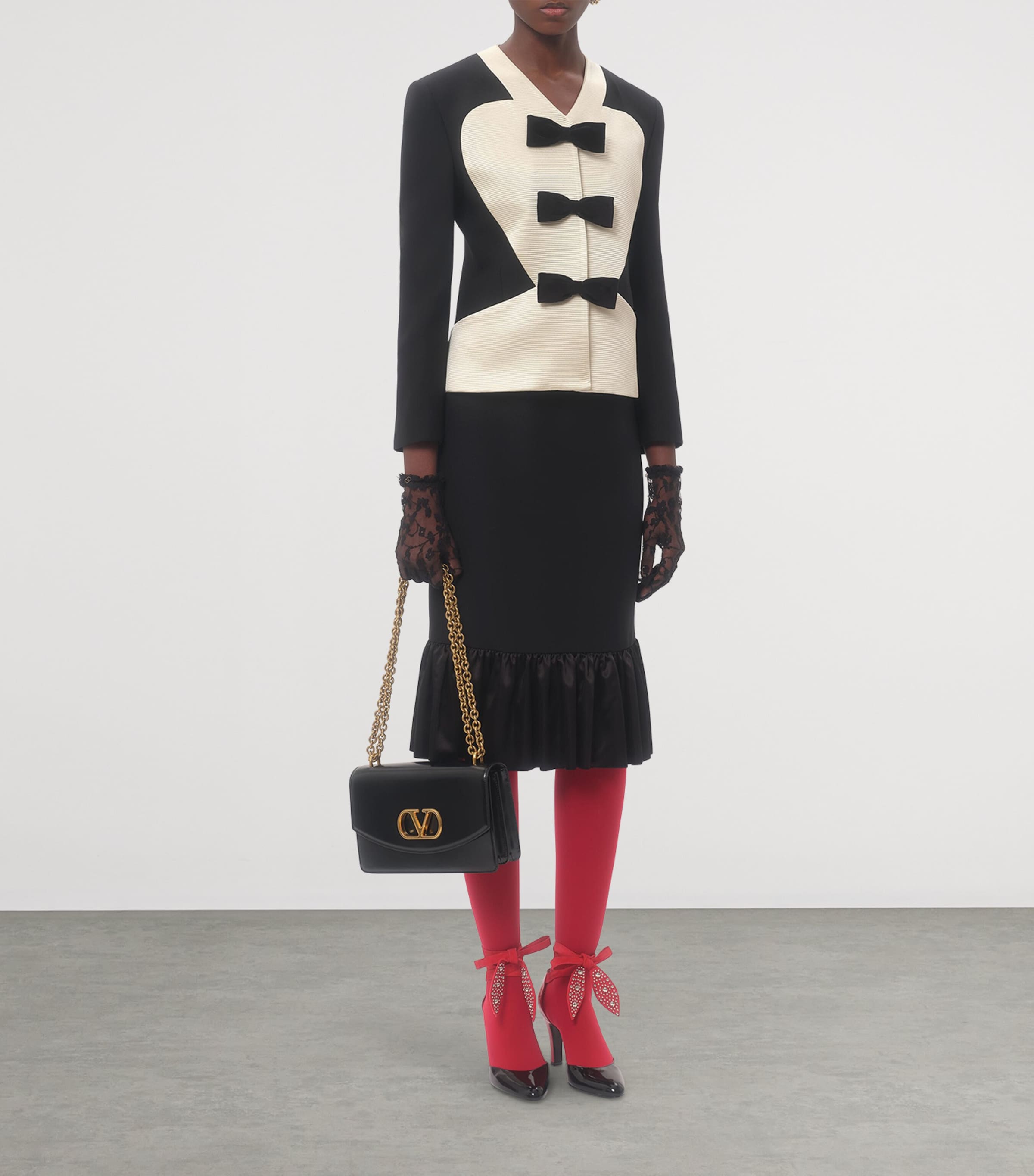 Ruffle-Trim Midi Skirt 0NO Image 6