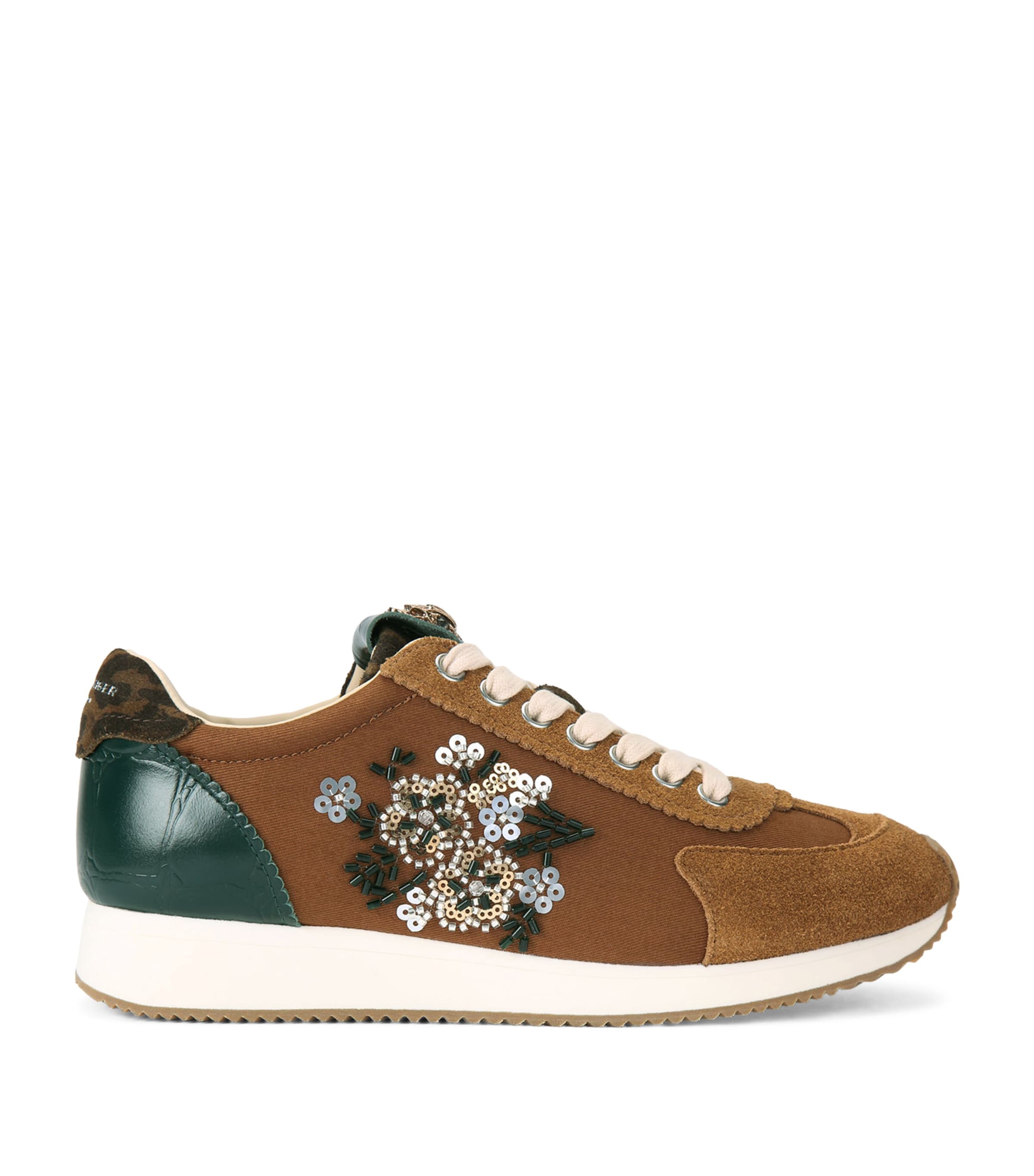 Kurt Geiger London Embellished Islington Pump Sneakers Brown/oth Image 1