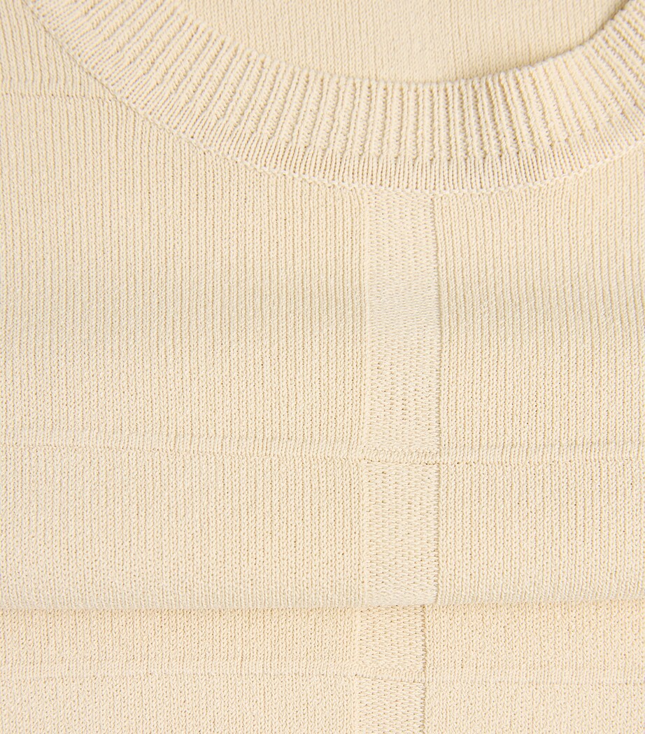 Grid Knit T-Shirt AFFOGATO Image 5