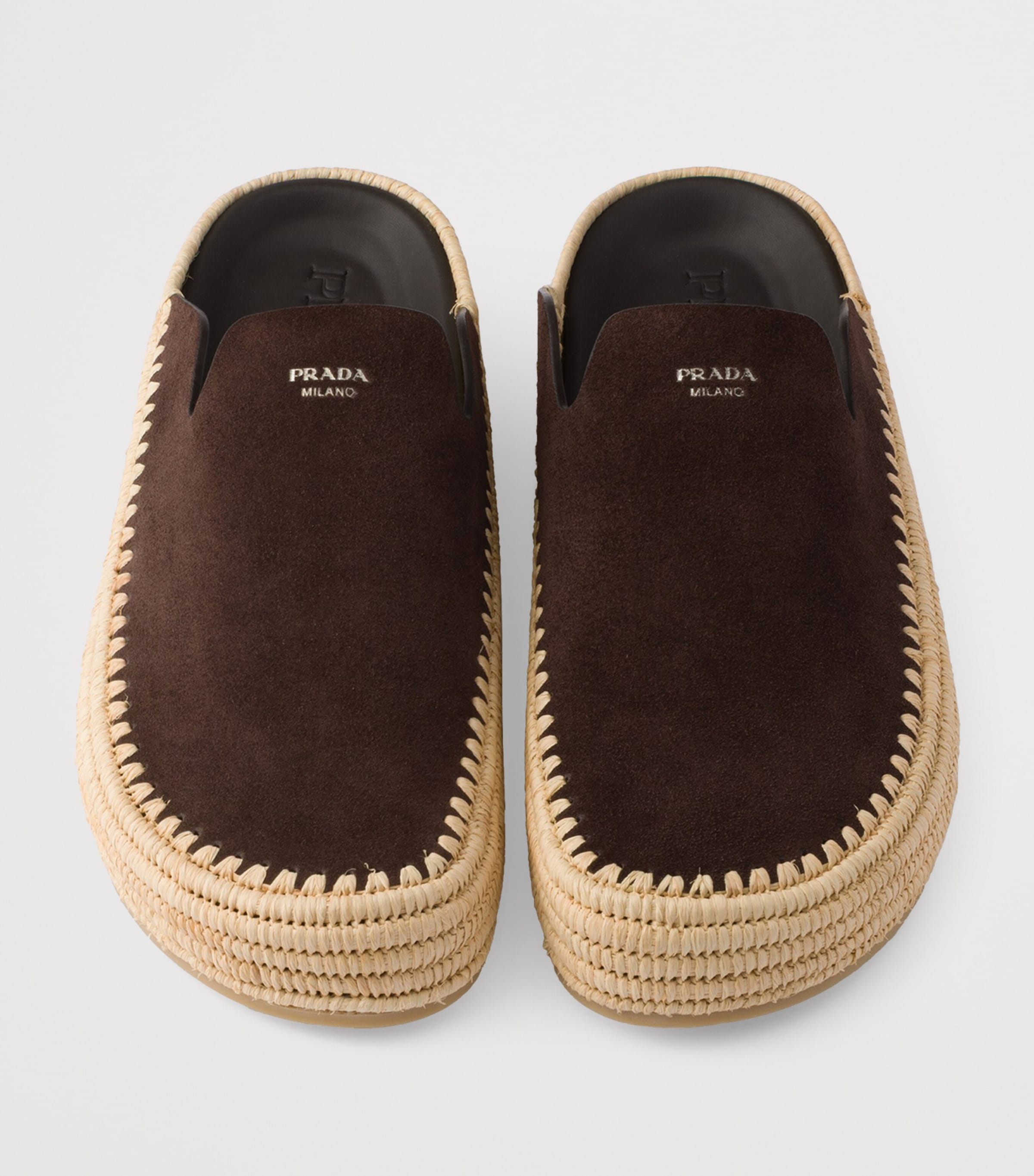 Prada Suede Mules Image 3