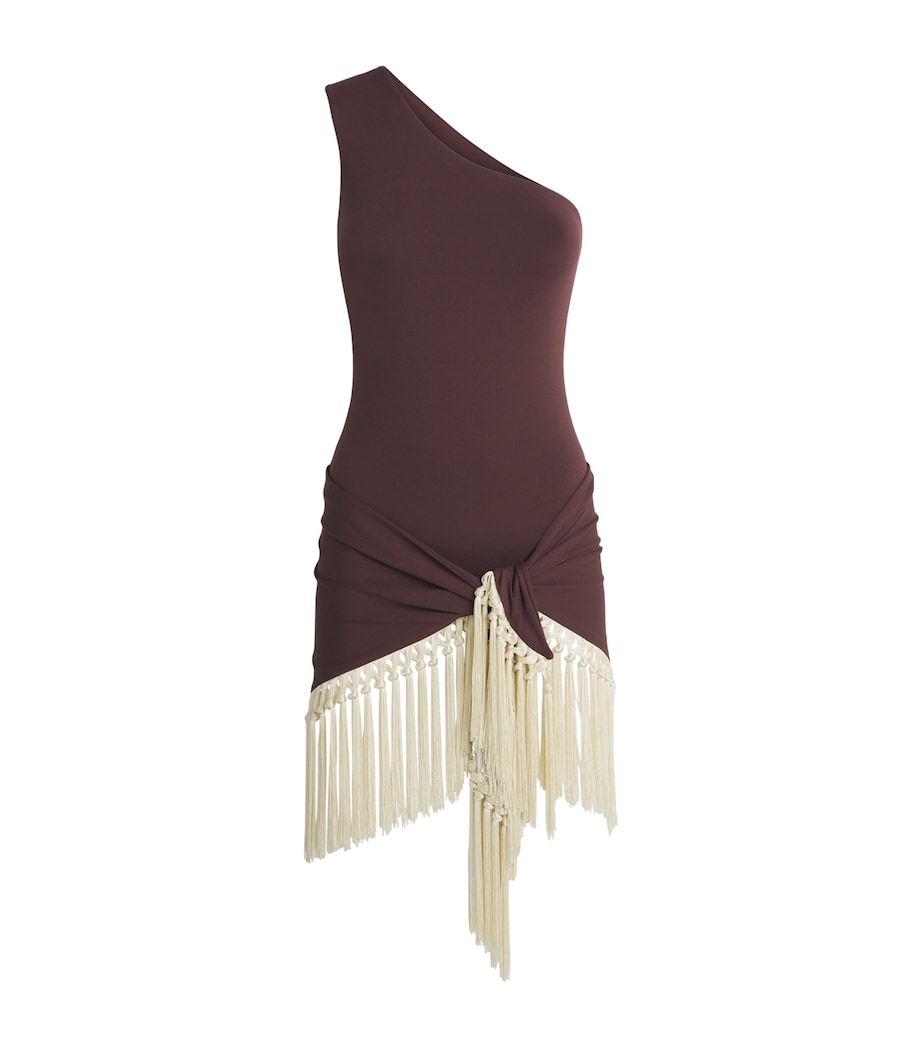 Pareo-Detail Yacare Swimsuit MAHOGANY-IVORY Image 1