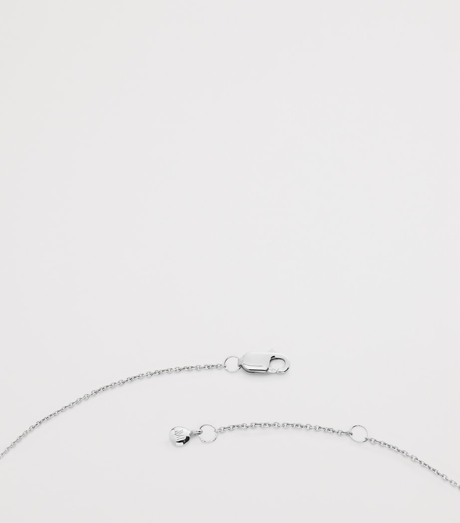 Monica Vinader Sterling Silver Pisces Zodiac Necklace Sterling Silver Image 3