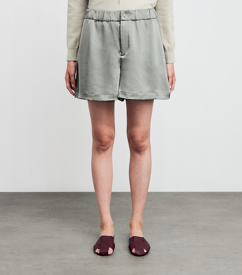 High-Rise Sarka Shorts GRAVITY SAGE Image 3