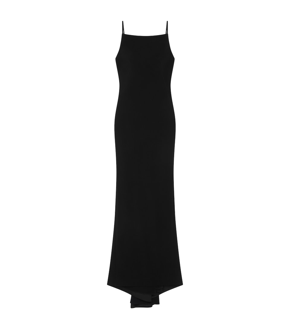 Sliced Kick-Back Maxi Dress
