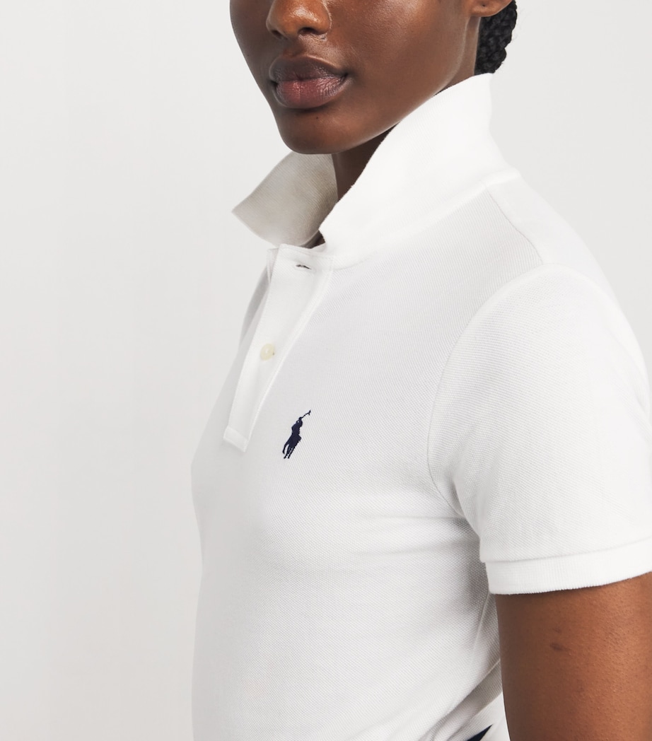 Cotton Polo Dress WHT C7196 Image 6
