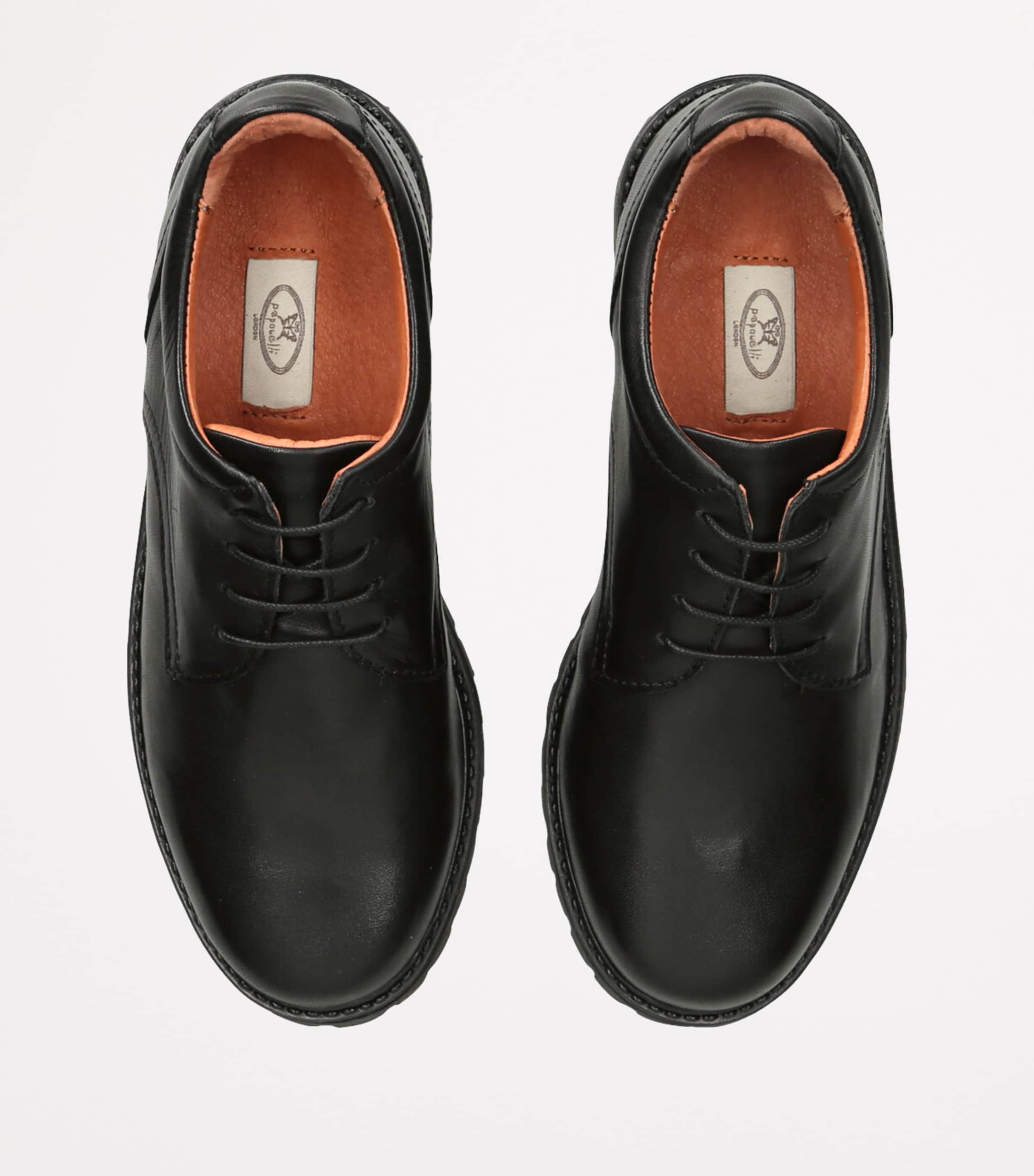 Leather Harry School Shoes BLACK Image 4