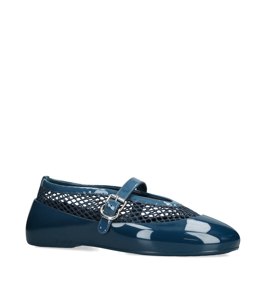 Rubber Ballet Flats BLUE Image 3