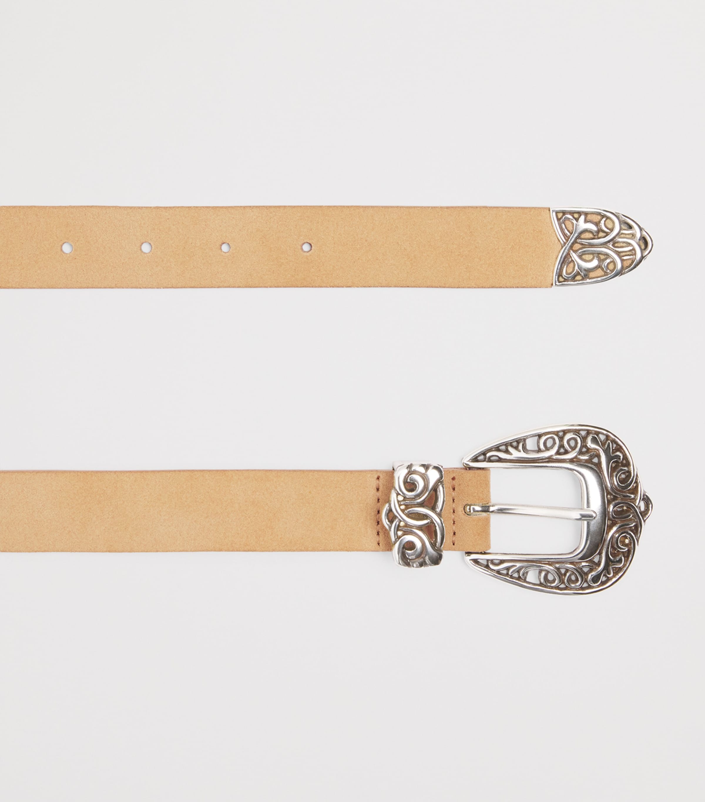 Eleventy Suede Belt Sabbia Image 3