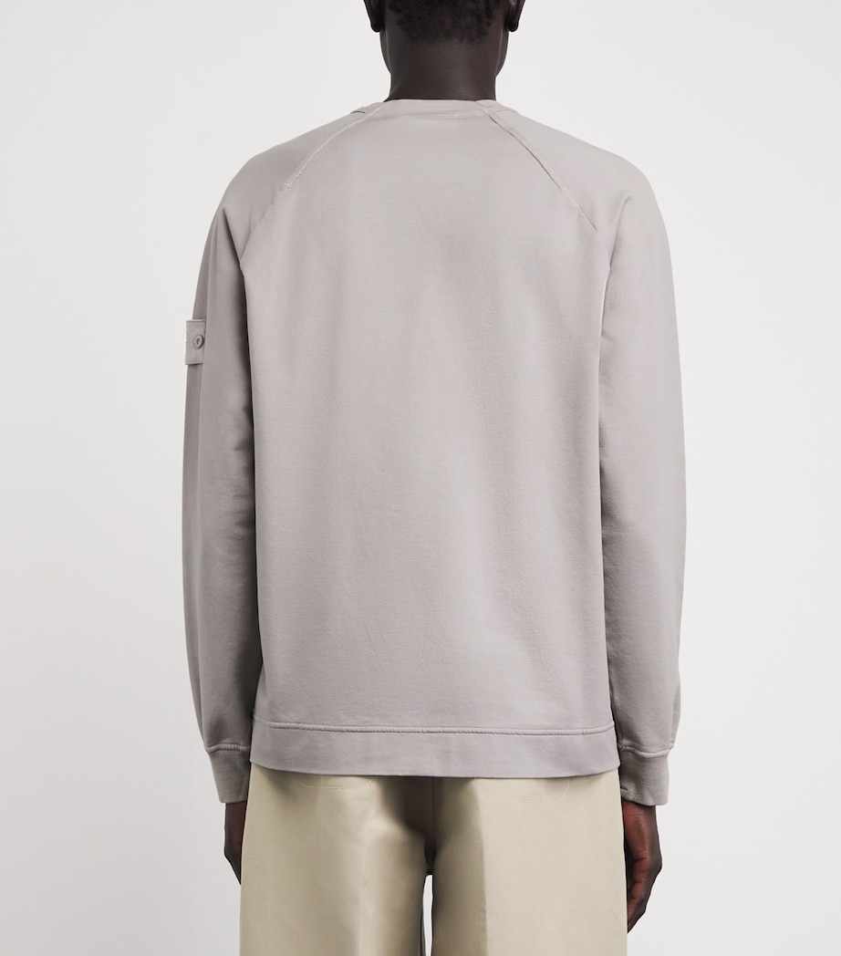 Stone Island Mens Cotton-Blend Ghost Sweatshirt Image 5