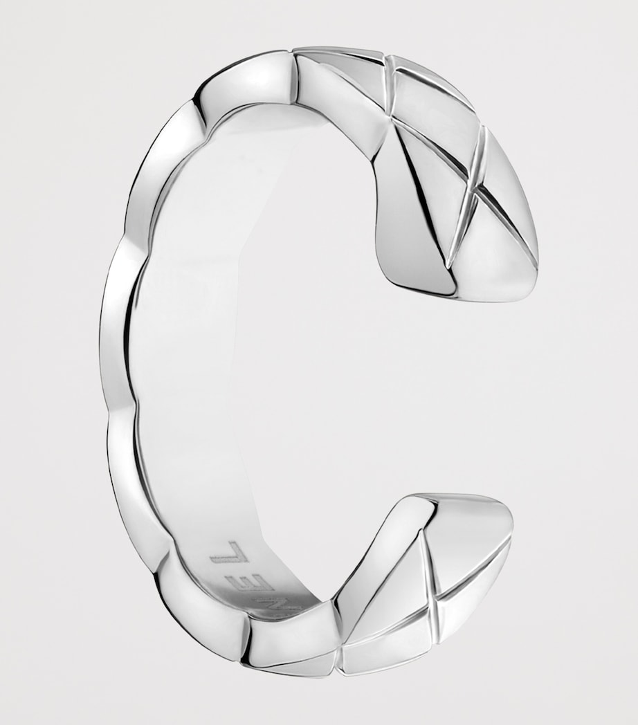 White Gold Coco Crush Single Ear Cuff WHITE Image 3