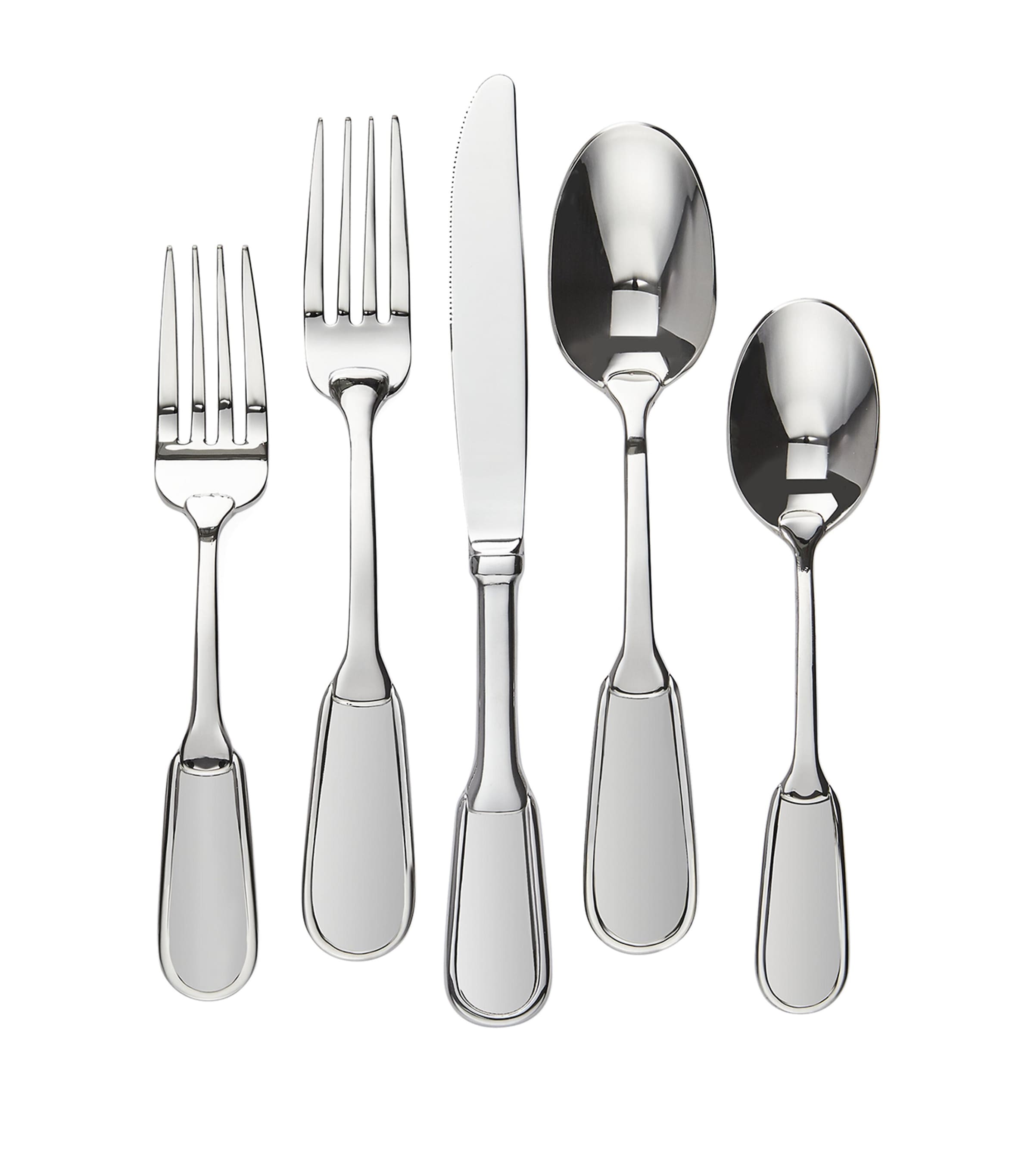 Ralph Lauren Wentworth Stainless Steel 5-piece Cutlery Set In Gray