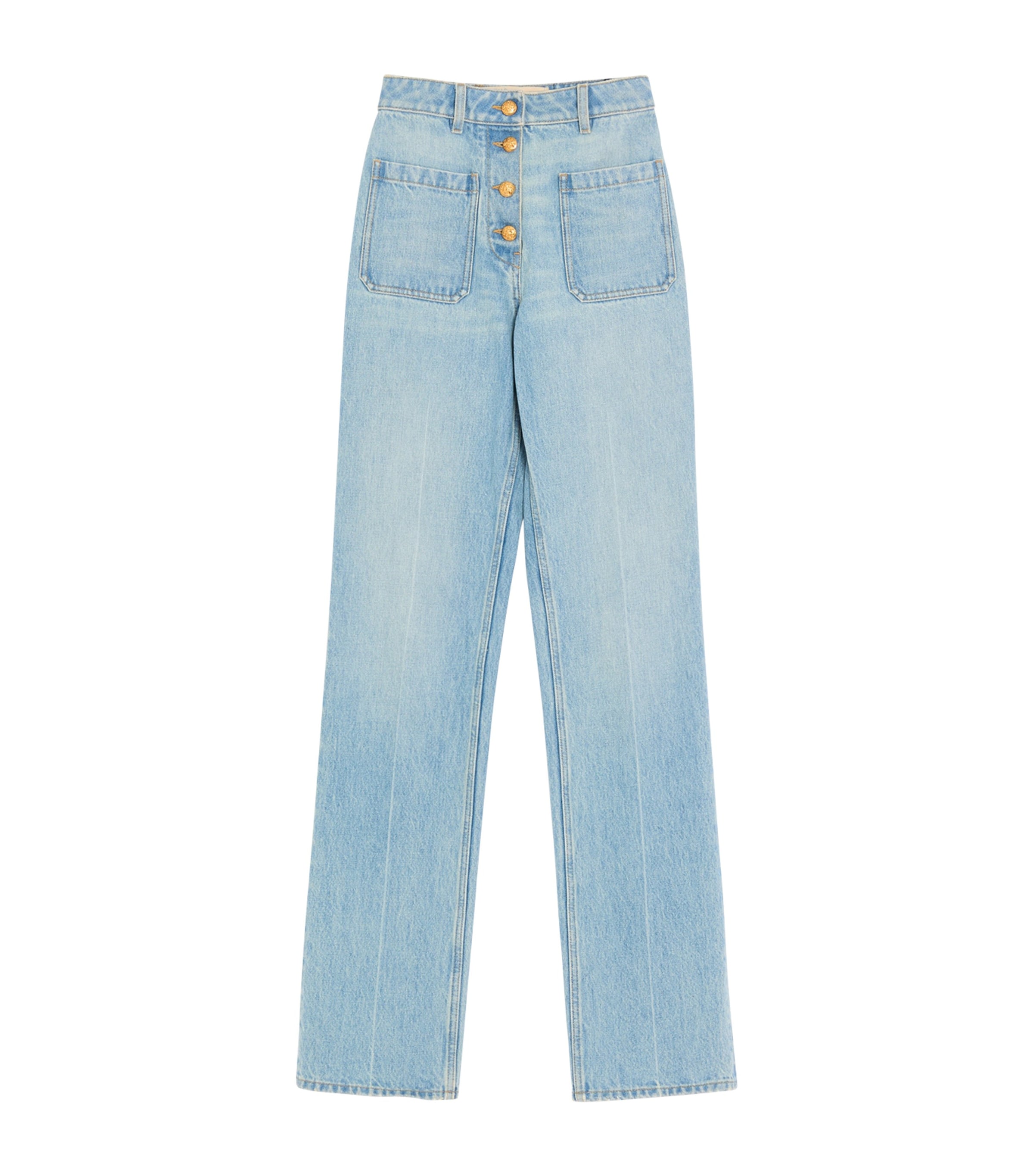 Valentino Womens Straight Leg Jeans Flx Image 1