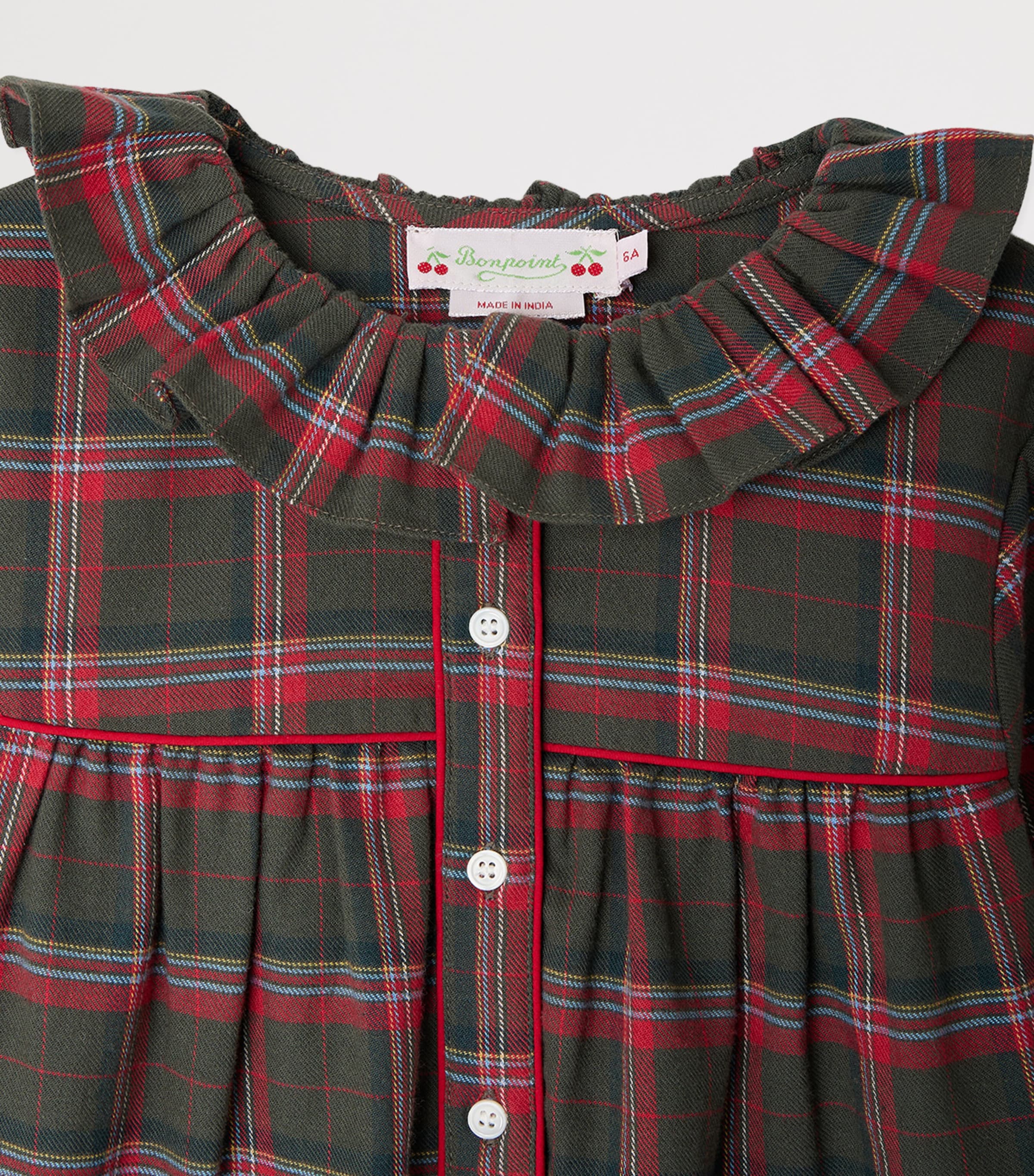 Plaid Jorraine Nightgown (4-8 Years) CA KAKI FONCE Image 3