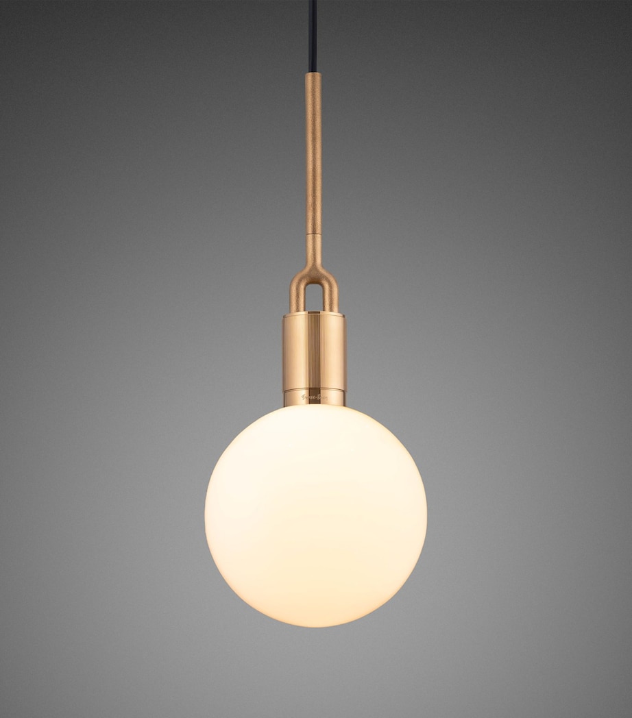 Globe Forked Pendant Light BRASS Image 6